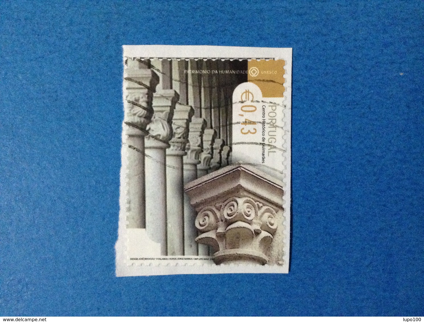 2002 PORTOGALLO GUIMARAES € 0,43 FRANCOBOLLO USATO STAMP USED - Gebraucht