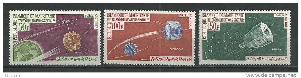 Mauritanie Aerien YT 27 à 29 (PA) " Satellites " 1963 Neuf** - Mauritanie (1960-...)