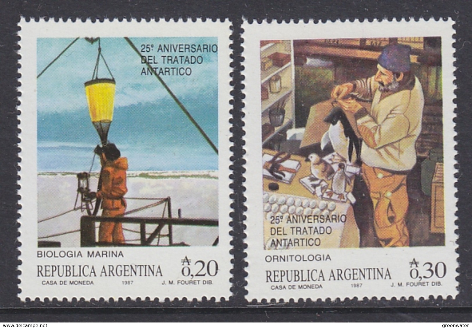Argentina 1987 Antarctica / 25th. Anniversary Of The Antarctic Treaty 2v ** Mnh (41439I) - Neufs