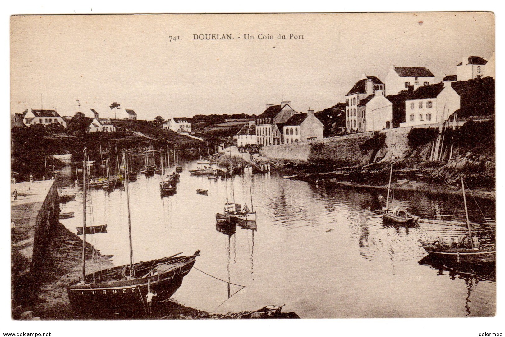 CPA Douelan Doëlan Clohars Carnoët 29 Finistère Un Coin Du Port Bateaux éditeur Laurent Nel N°741 - Clohars-Carnoët