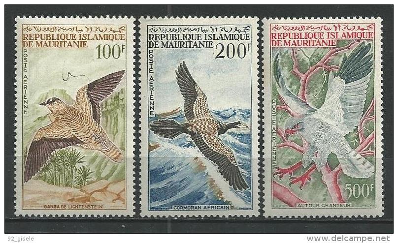 Mauritanie Aerien YT 34 à 36 (PA) " Oiseaux " 1964 Neuf** - Mauritanie (1960-...)