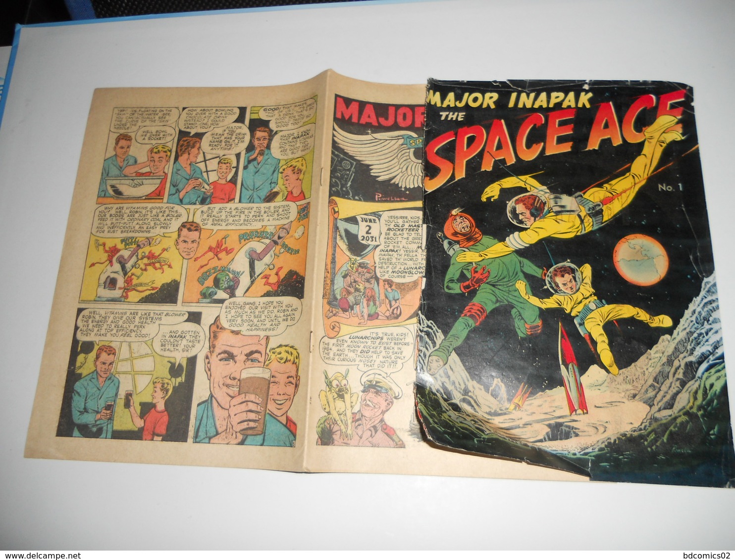 Major Inapak The Space Ace N° 1 Comic Book Free Shipping EN V 0 - Marvel