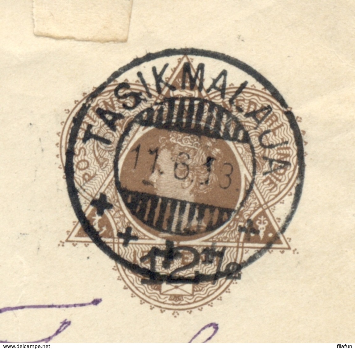 Nederlands Indië - 1913 - Envelop G29 Van KB TASIKMALAJA Naar Nijmegen - Nederlands-Indië