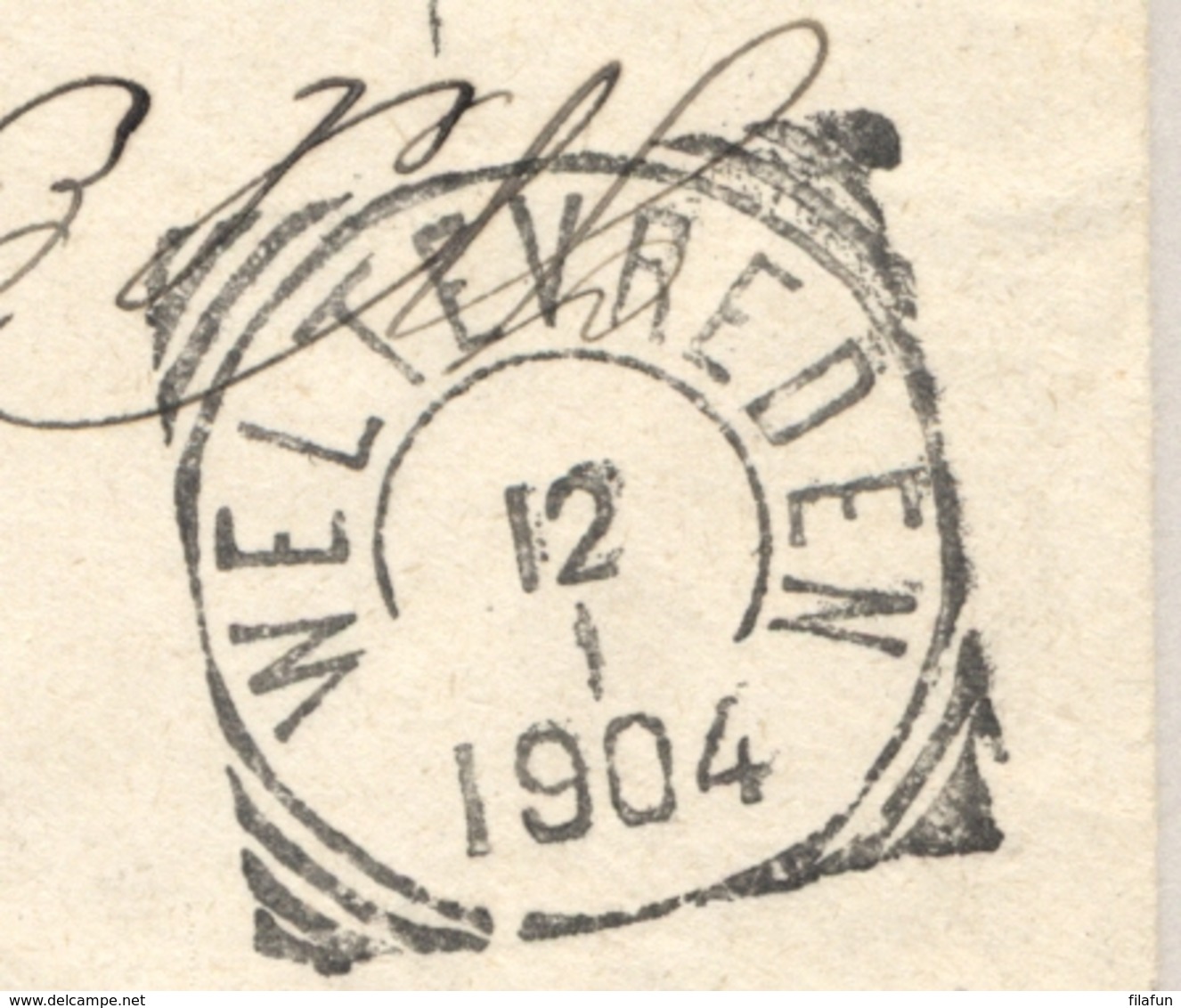 Nederlands Indië - 1904 - 10 Op 10 Cent Bontkraag, Envelop G14 Van L TJILEGON Via Weltevreden Naar Bandoeng - Nederlands-Indië