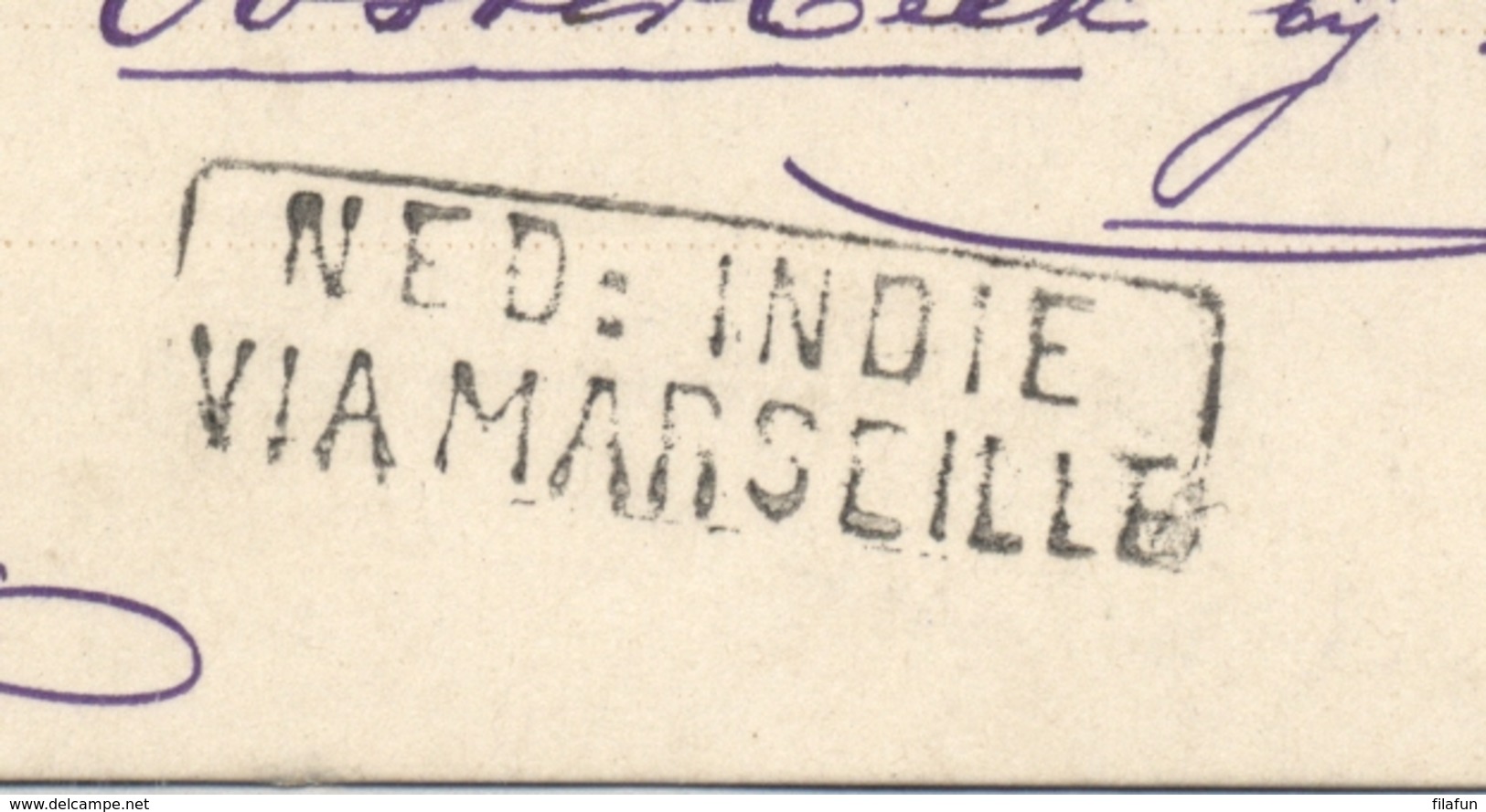 Nederlands Indië - 1890 - 7,5 Cent Cijfer, Briefkaart G9 Van KR BOJOLALI - Via Marseille - Naar KR Oosterbeek - Netherlands Indies