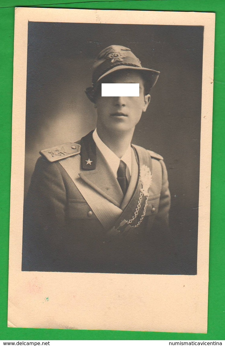 Alpino Alpini Ufficiale Del 6 Btg Foto Di Posa - Guerra, Militari