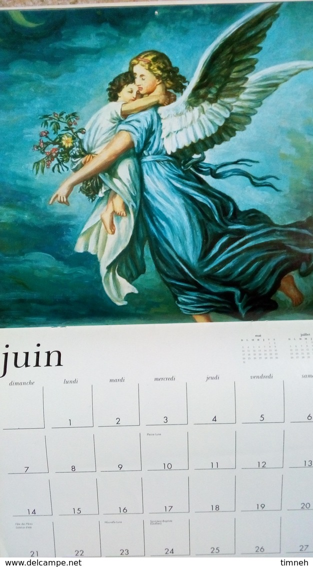 GRAND CALENDRIER1998 - LES ANGES ( Tableau Art Peinture ) - USA 30cmx28cm - SUR PAPIER RECYCLABLE - Grand Format : 1991-00