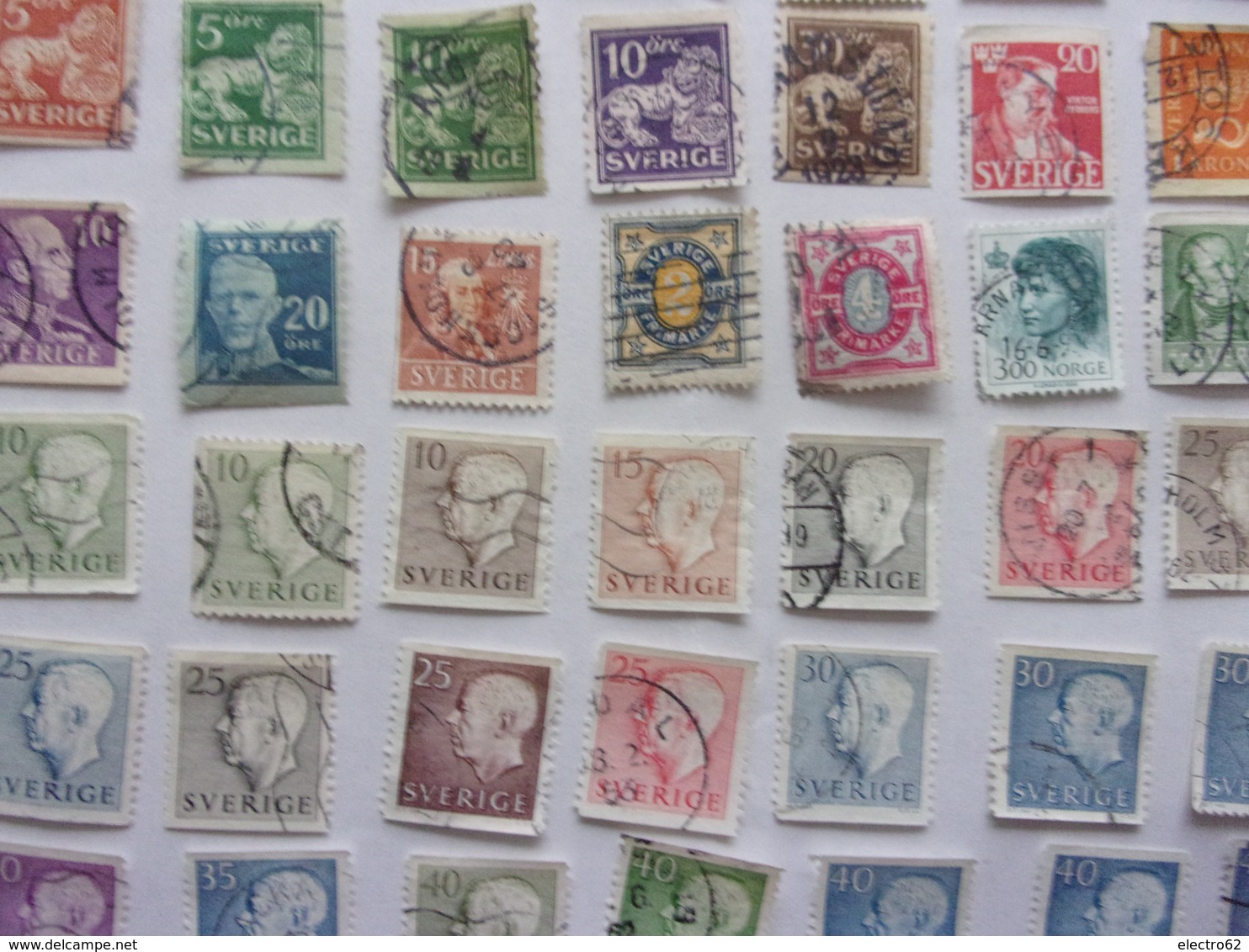 Suède Schweden Sverige Zweden lot de timbres