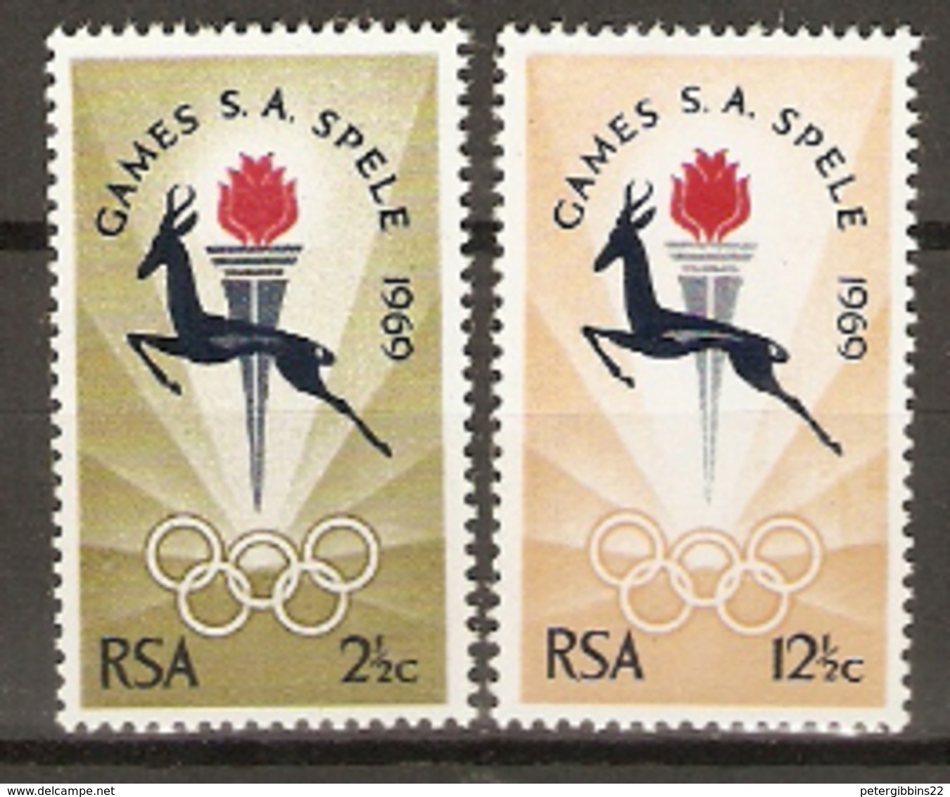 South Africa  1969  SG  278-9  Olympic Games Unmounted Mint - Neufs