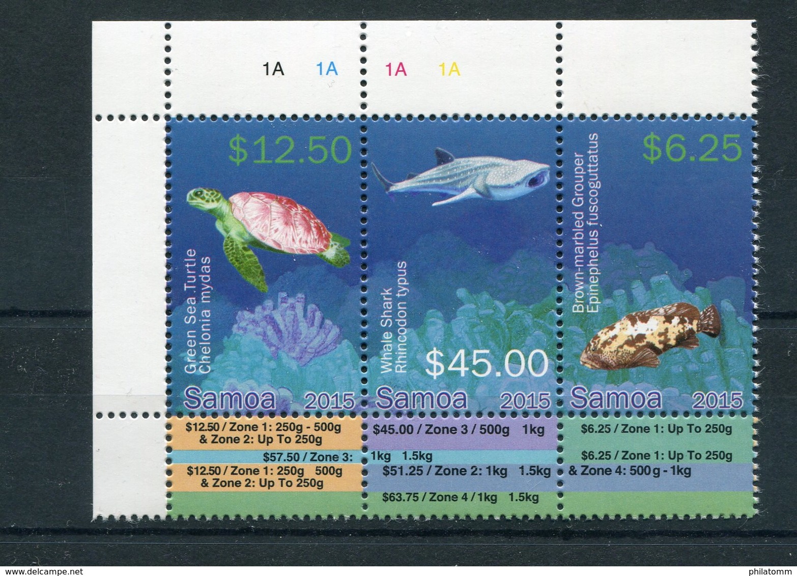 Samoa - Mi.Nr. 1230 / 1232 - "Einheimische Tiere" ** / MNH (aus Dem Jahr 2015) - Samoa (Staat)