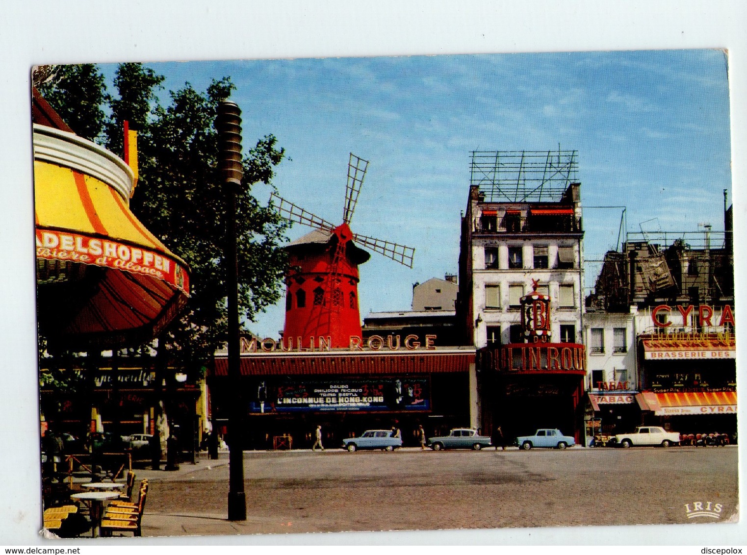 U4093 Postcard Moulin Mulino Molen Mulhe Mill - MOULIN ROUGE, PARIS + Auto Cars Voitures _ Ed Chantal 531 - Moulins à Vent