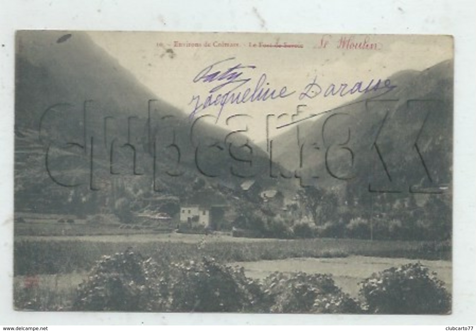 Colmars (04) : Vue Générale Du Quartier Du Fort De Savoie Ou Du Moulin En 1906 PF. - Autres & Non Classés