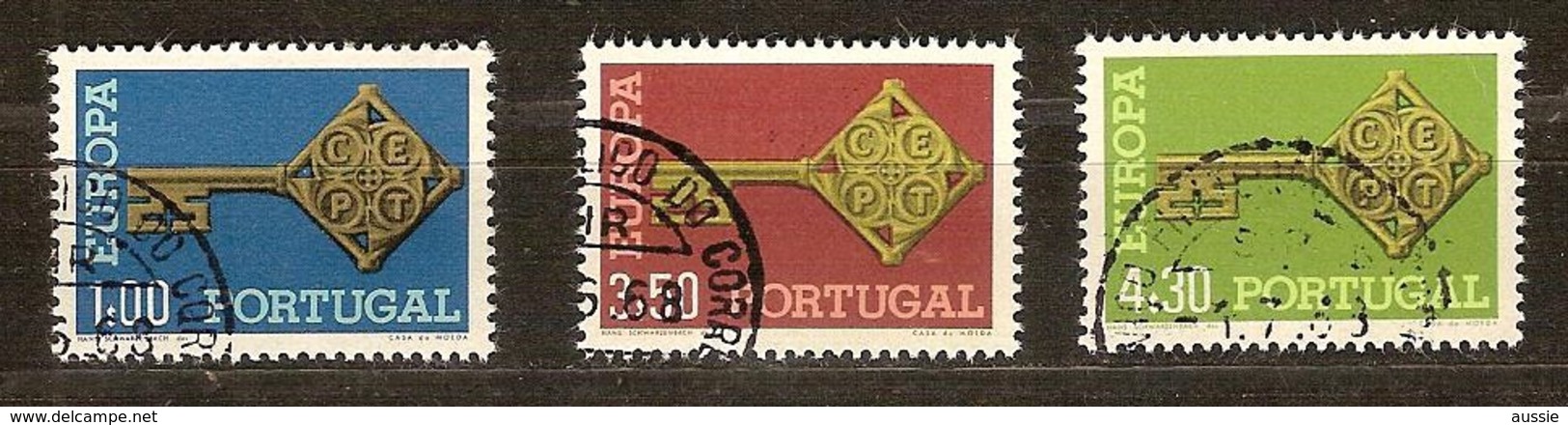 Portugal Cept 1968 Yvertn° 1032-34 (°) Oblitéré Cancelled Cote 6 Euro - Oblitérés