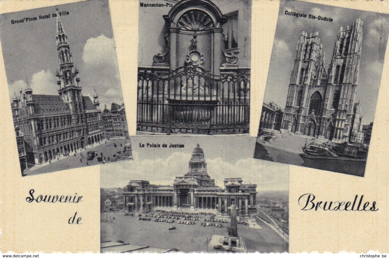 Brussel, Bruxelles, Souvenir De Bruxelles (pk51914) - Panoramische Zichten, Meerdere Zichten