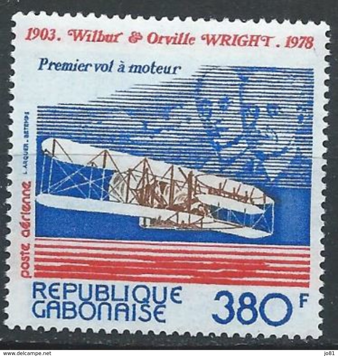 Gabon YT PA 216 XX / MNH  Wright Aviation - Gabon (1960-...)