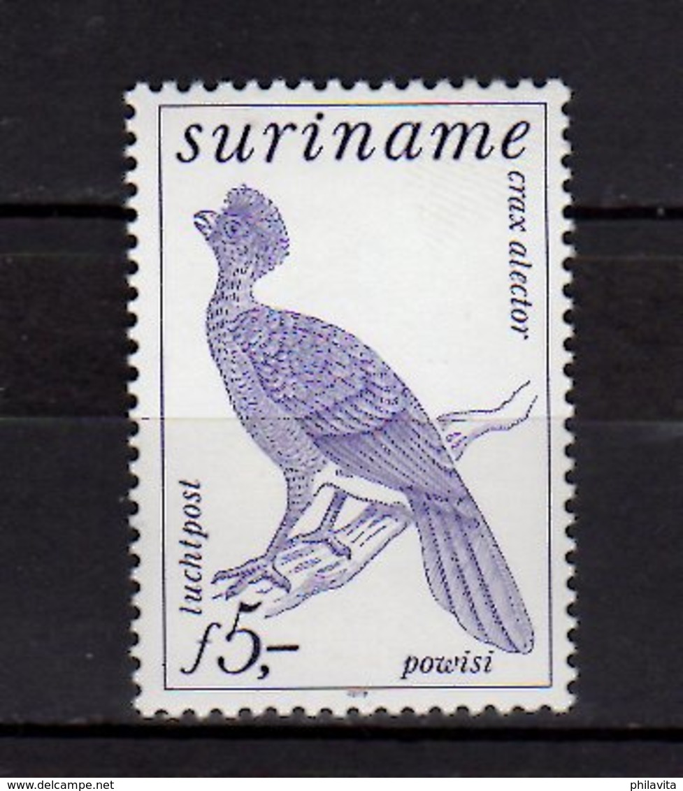 1979 Surinam - Aero Hig Value - Birds - Black Curassow - MNH** MiNr. 853 (hj) - Suriname