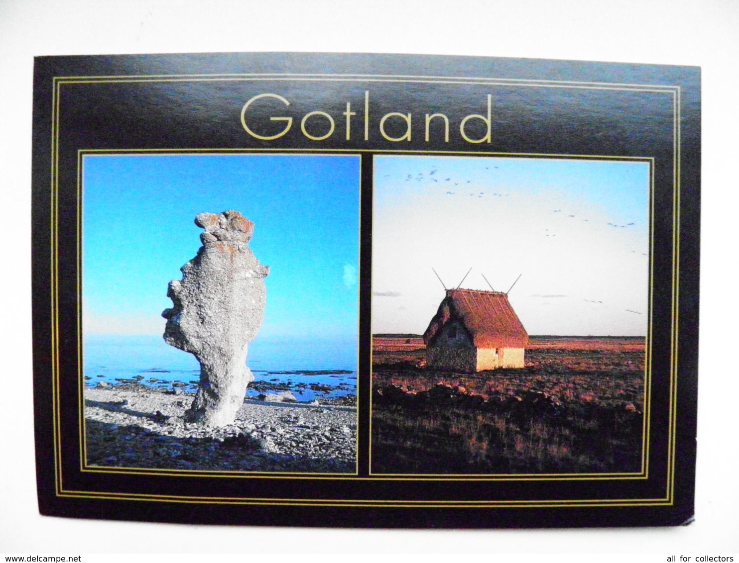 Post Card Carte From Sweden To Lithuania Gotland Cinema Movie Film - Storia Postale