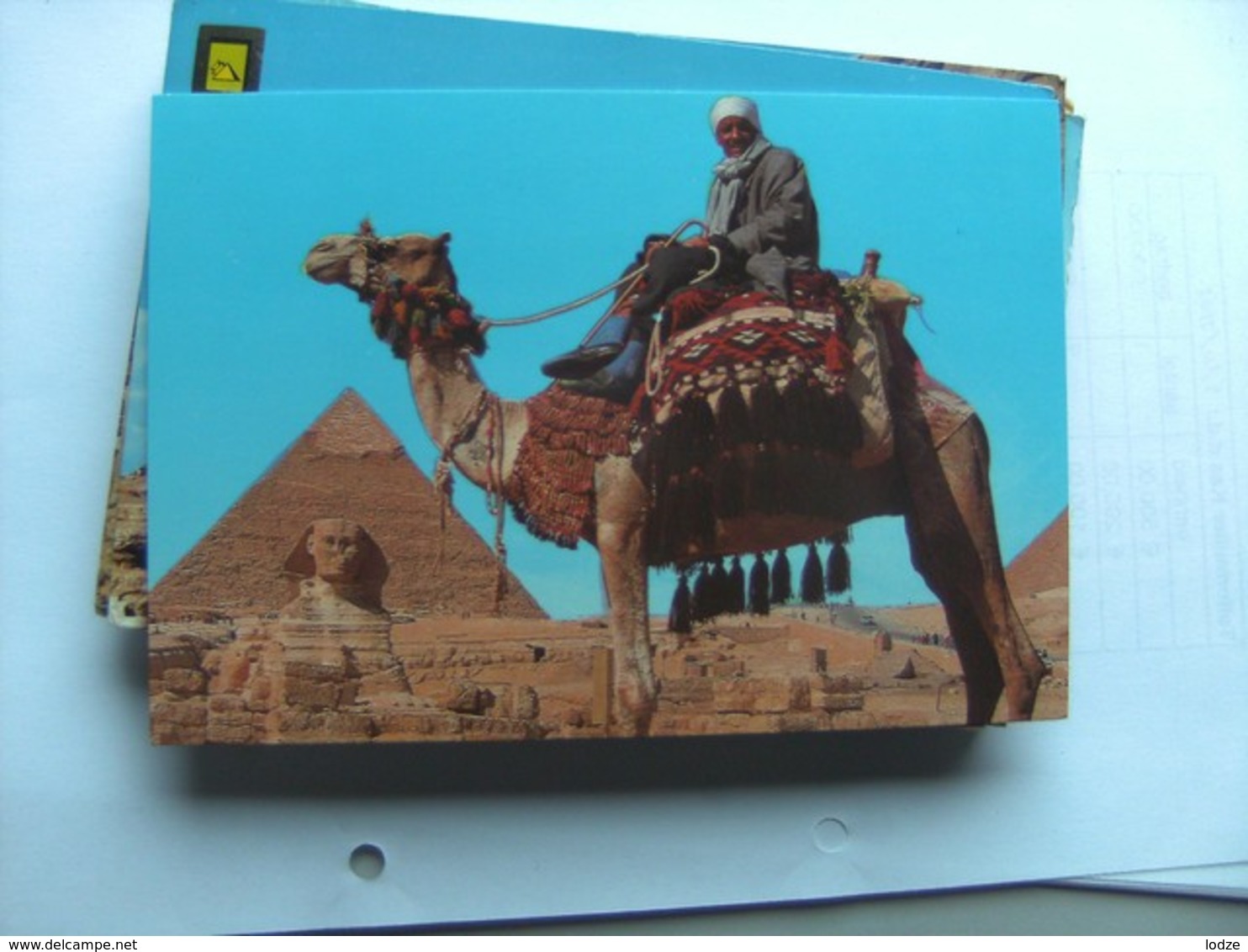 Egypte Egypt Giza Pyramid And Sphinx And Camel Driver - Gizeh