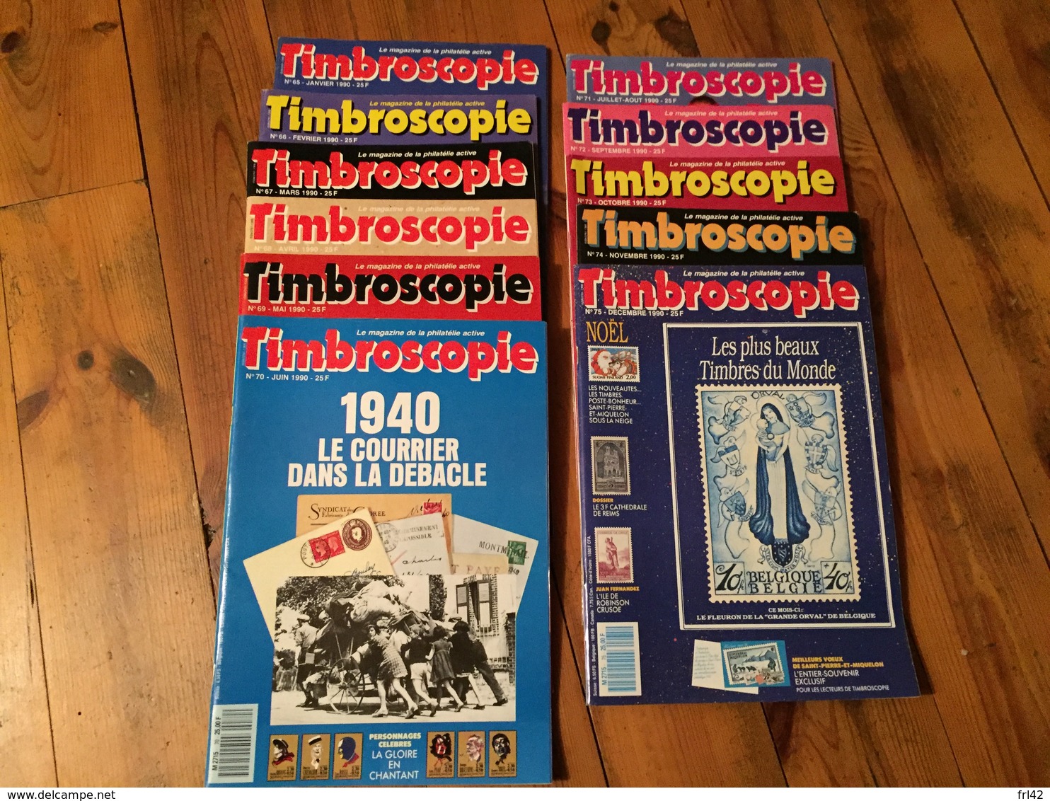 Timbroscopie N° 65 à 75 Année 1990 - Français (àpd. 1941)