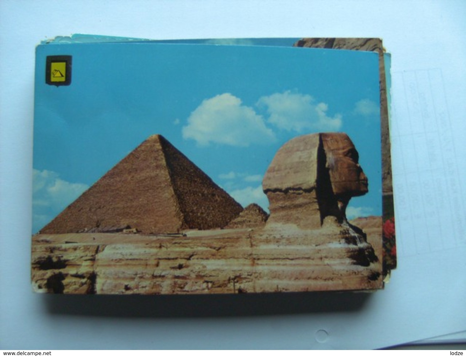 Egypte Egypt Giza Pyramid And Sphinx From Beside - Gizeh