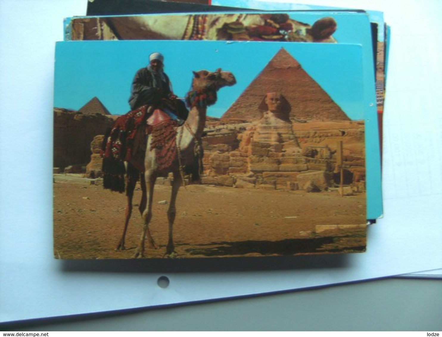 Egypte Egypt Giza Gizeh Camel Driver And Pyramid And Sphinx - Gizeh