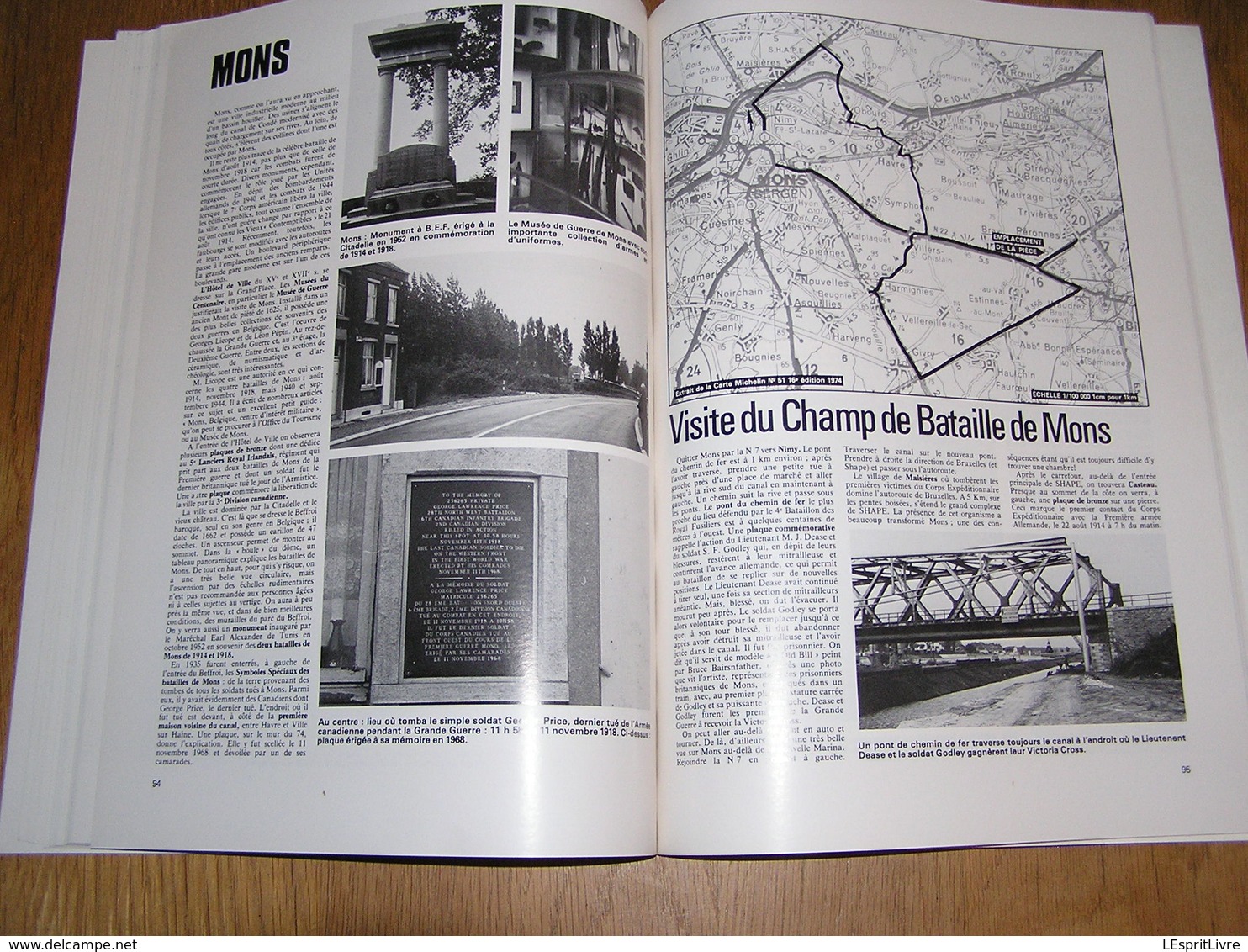 BATAILLES EXPLOITS FAITS D'ARMES Guide des Champs de Batailles Guerre 14 18 Ypres Mons Le Cateau Arras Verdun Zeebrugge