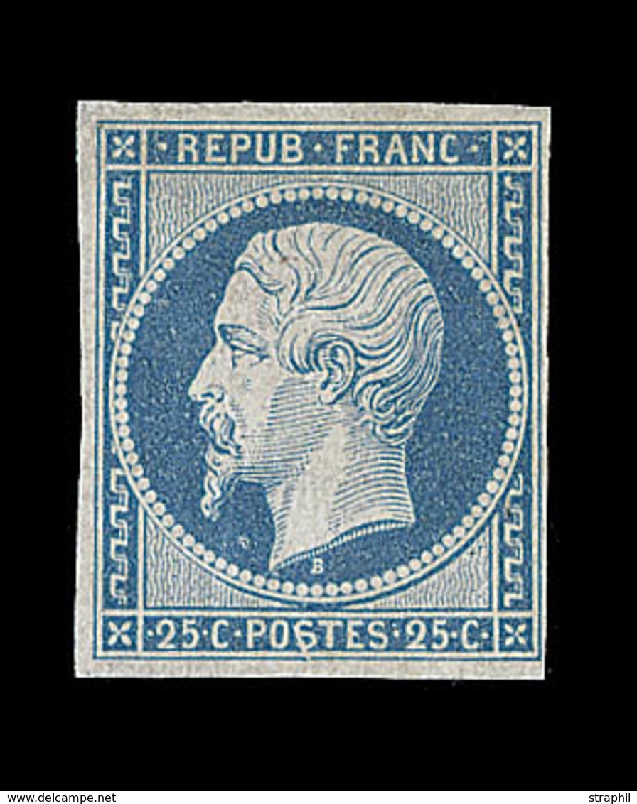 * EMISSION PRESIDENCE - * - N°10 - 25c Bleu - Signé Calves - TB - 1852 Louis-Napoléon