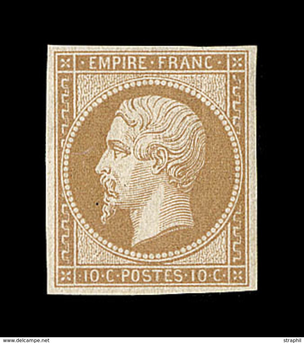 * NAPOLEON NON DENTELE - * - N°13A  - Signé Guy- TB - 1853-1860 Napoléon III.