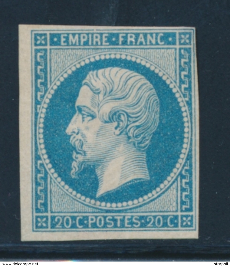 * NAPOLEON NON DENTELE - * - N°14B - Comme ** - Signé Weid - TB - 1853-1860 Napoleon III