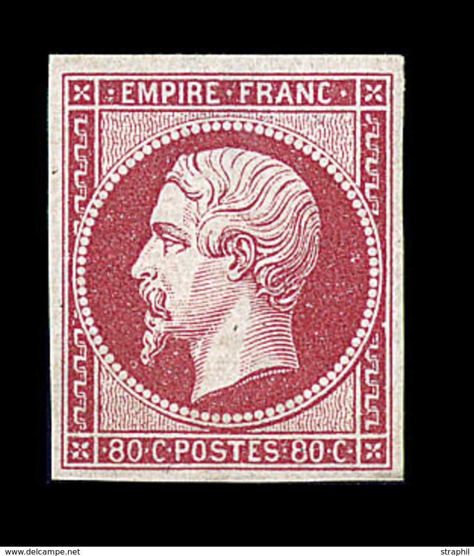 * NAPOLEON NON DENTELE - * - N°17B - 80c Rose - Comme ** - TB - 1853-1860 Napoléon III