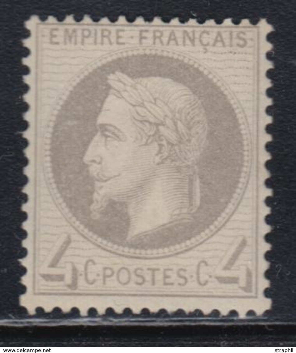 (**) NAPOLEON LAURE - (**) - N°27A - 4c Gris - TB - 1863-1870 Napoleon III With Laurels