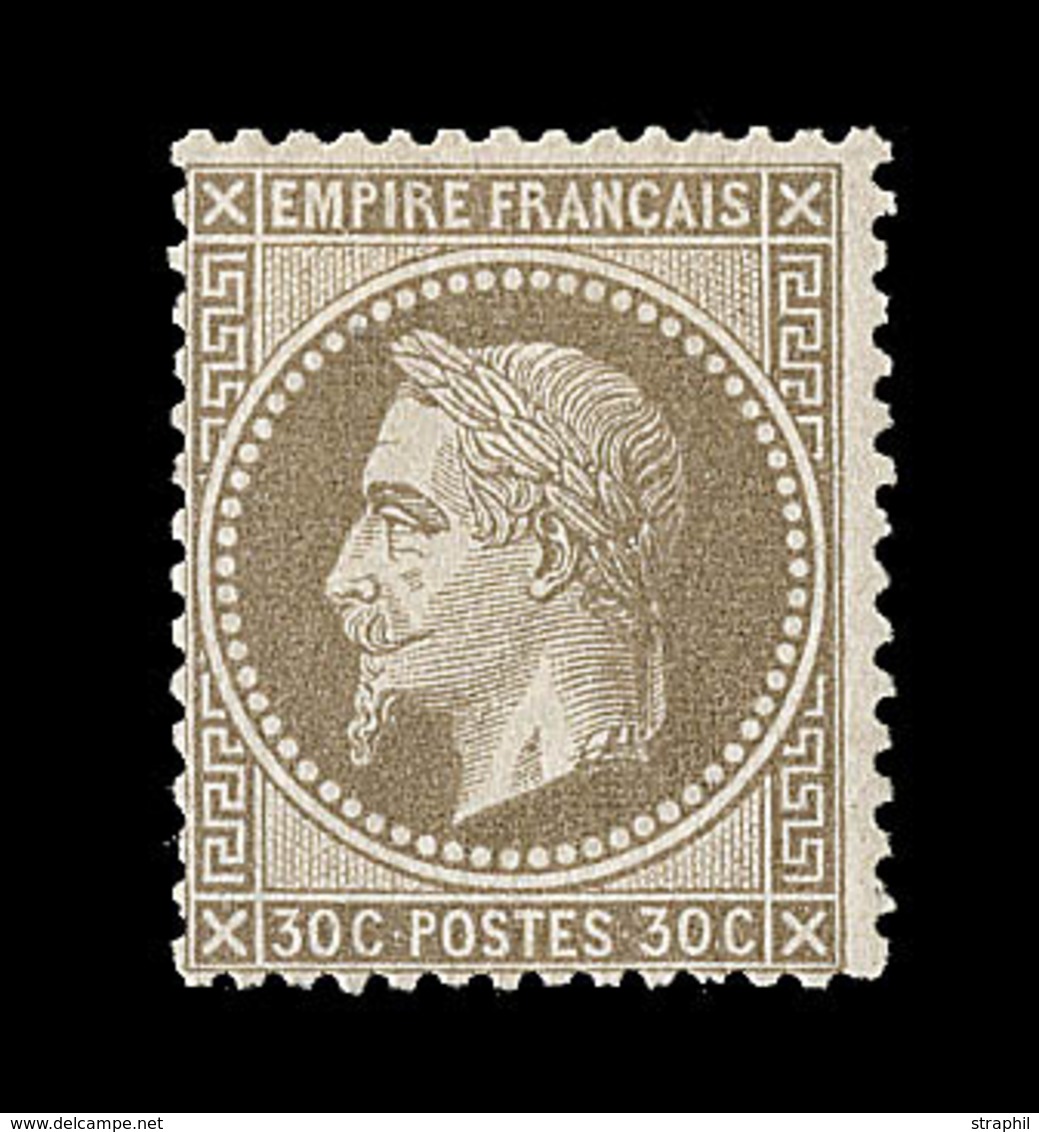 * NAPOLEON LAURE - * - N°30 - 30c Brun Foncé - Signé Calves - TB - 1863-1870 Napoleon III With Laurels