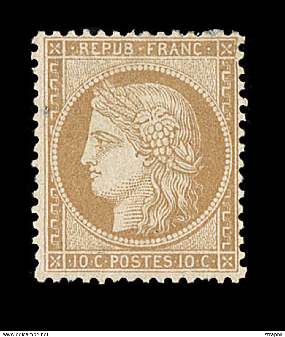 * SIEGE DE PARIS (1870) - * - N°36 - 10c Bistre Jaune -   TB - 1870 Belagerung Von Paris
