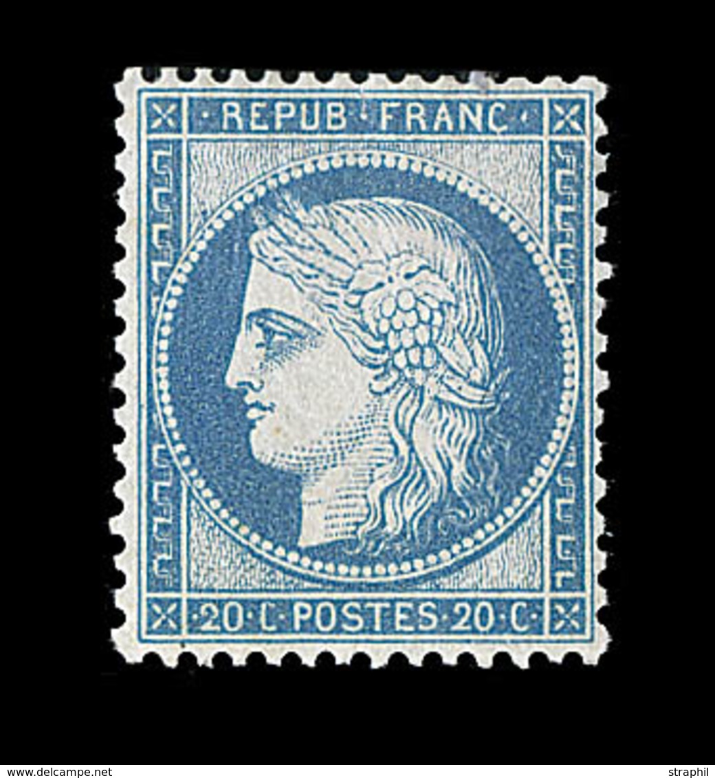* SIEGE DE PARIS (1870) - * - N°37 - 20c Bleu - Signé - TB - 1870 Siege Of Paris