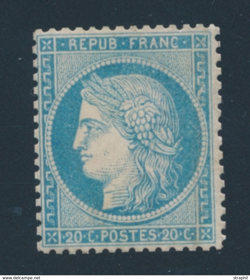 (**) SIEGE DE PARIS (1870) - (**) - N°37 - 20c Bleu - Replaqué - TB/SUP - 1870 Siege Of Paris