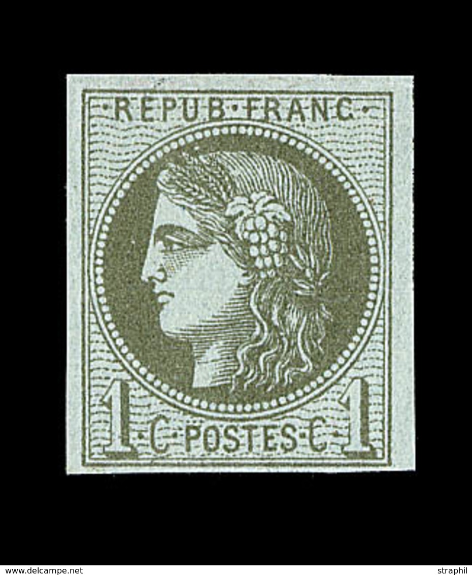 ** EMISSION DE BORDEAUX  - ** - N°39A - Report 1 -  Superbe - 1870 Ausgabe Bordeaux