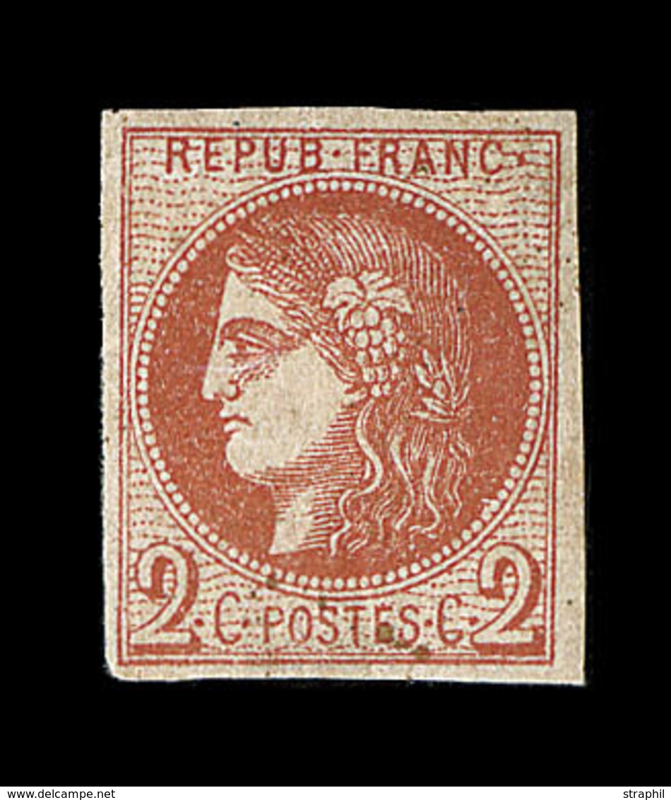 * EMISSION DE BORDEAUX  - * - N°40Ba - 2c Rouge Brique - TB - 1870 Emission De Bordeaux