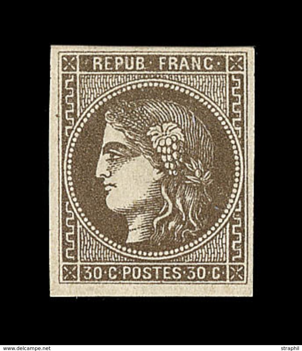 * EMISSION DE BORDEAUX  - * - N°47 - 30c Brun Foncé - TB - 1870 Emission De Bordeaux