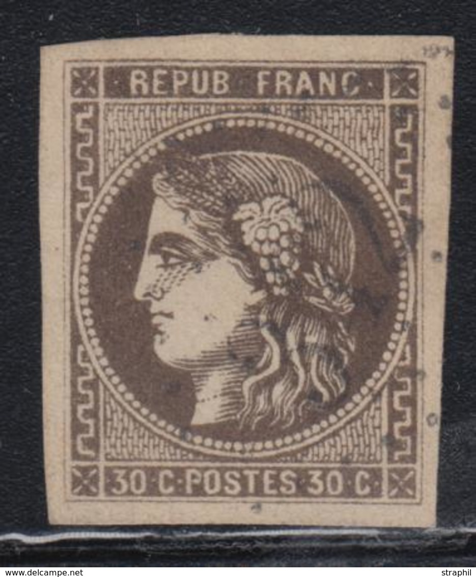 O EMISSION DE BORDEAUX  - O - N°47 - 30c Brun Foncé - TB - 1870 Emission De Bordeaux