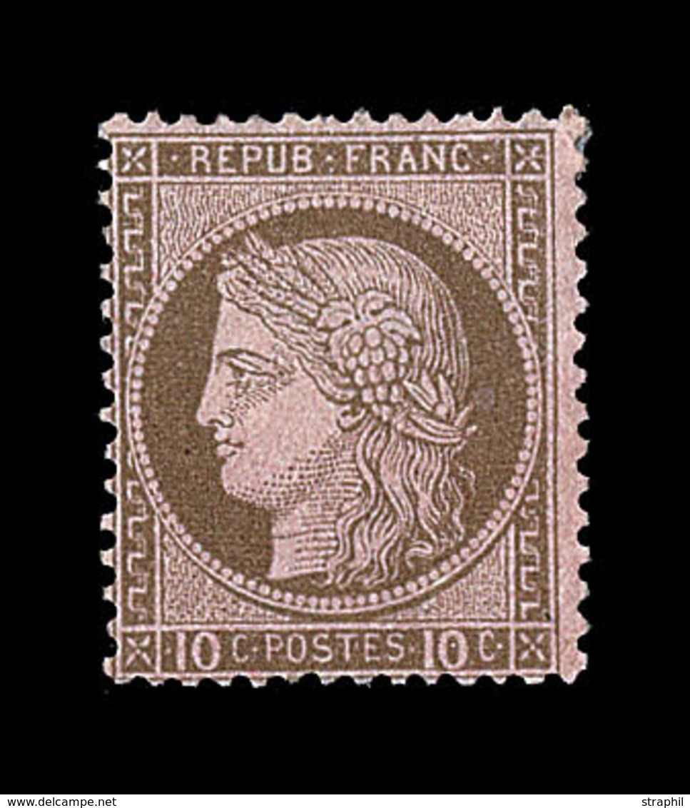 * CERES III ème REPUBLIQUE - * - N°54 - 10c Brun S/rose - TB - 1871-1875 Ceres