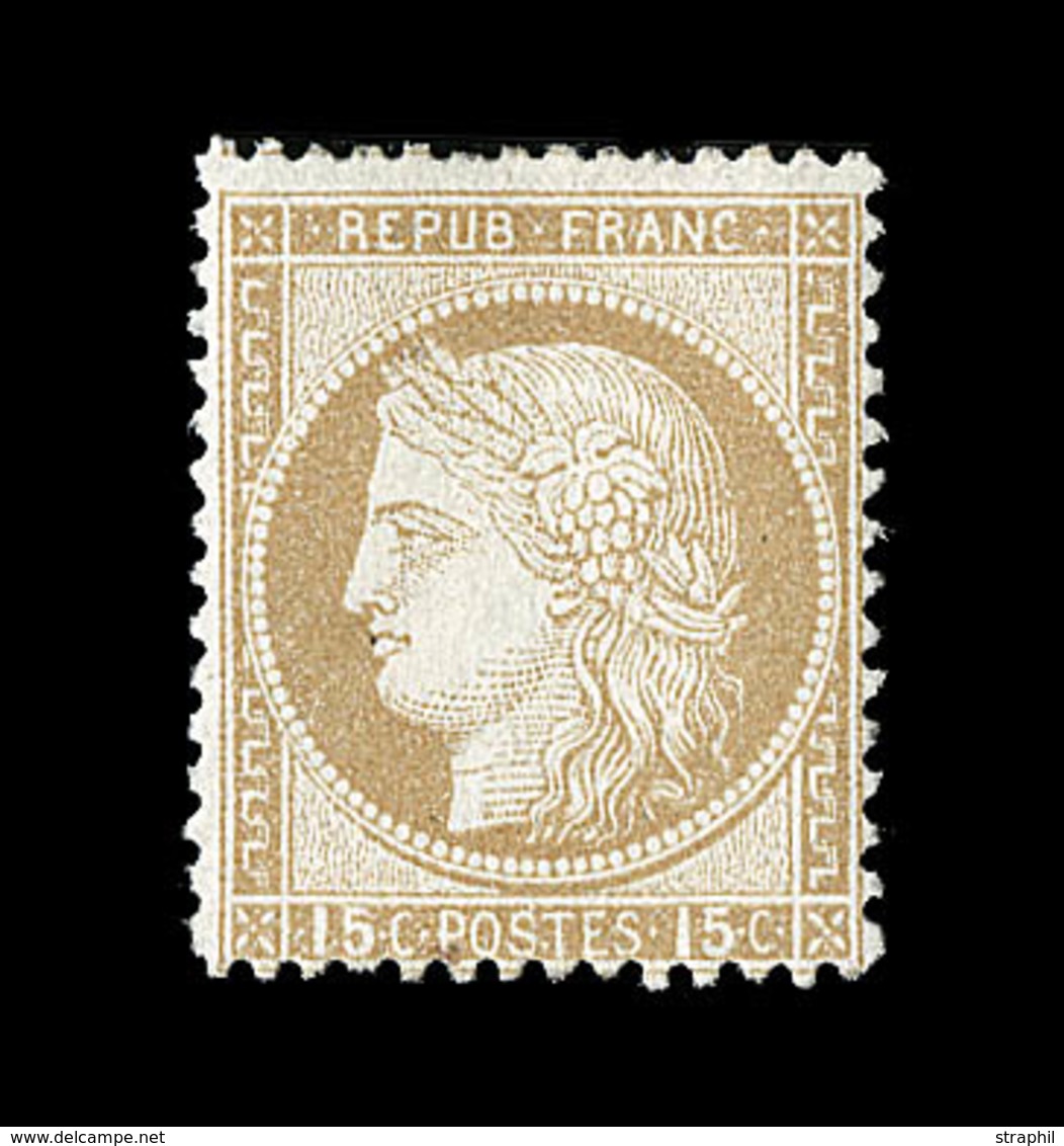 * CERES III ème REPUBLIQUE - * - N°55 - 15c Bistre - TB - 1871-1875 Cérès