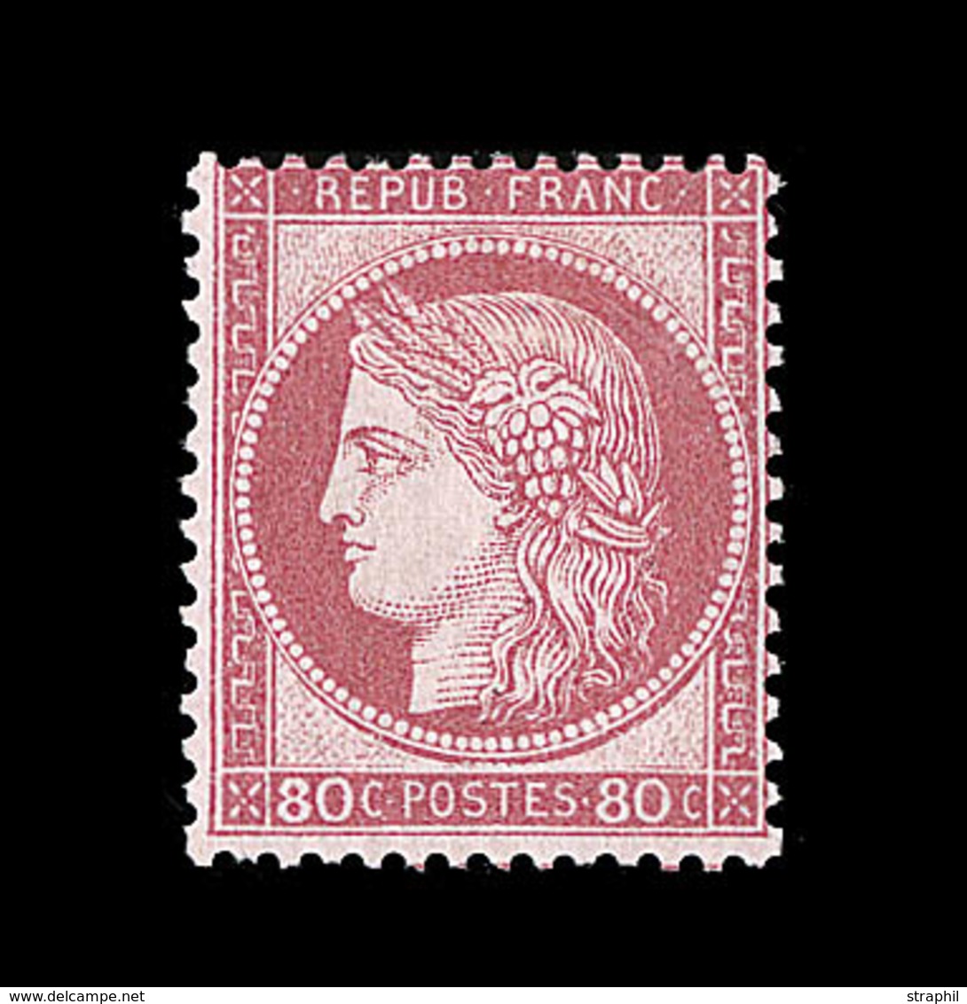 * CERES III ème REPUBLIQUE - * - N°57 - 80c Rose - Signé A. Brun - TB - 1871-1875 Ceres