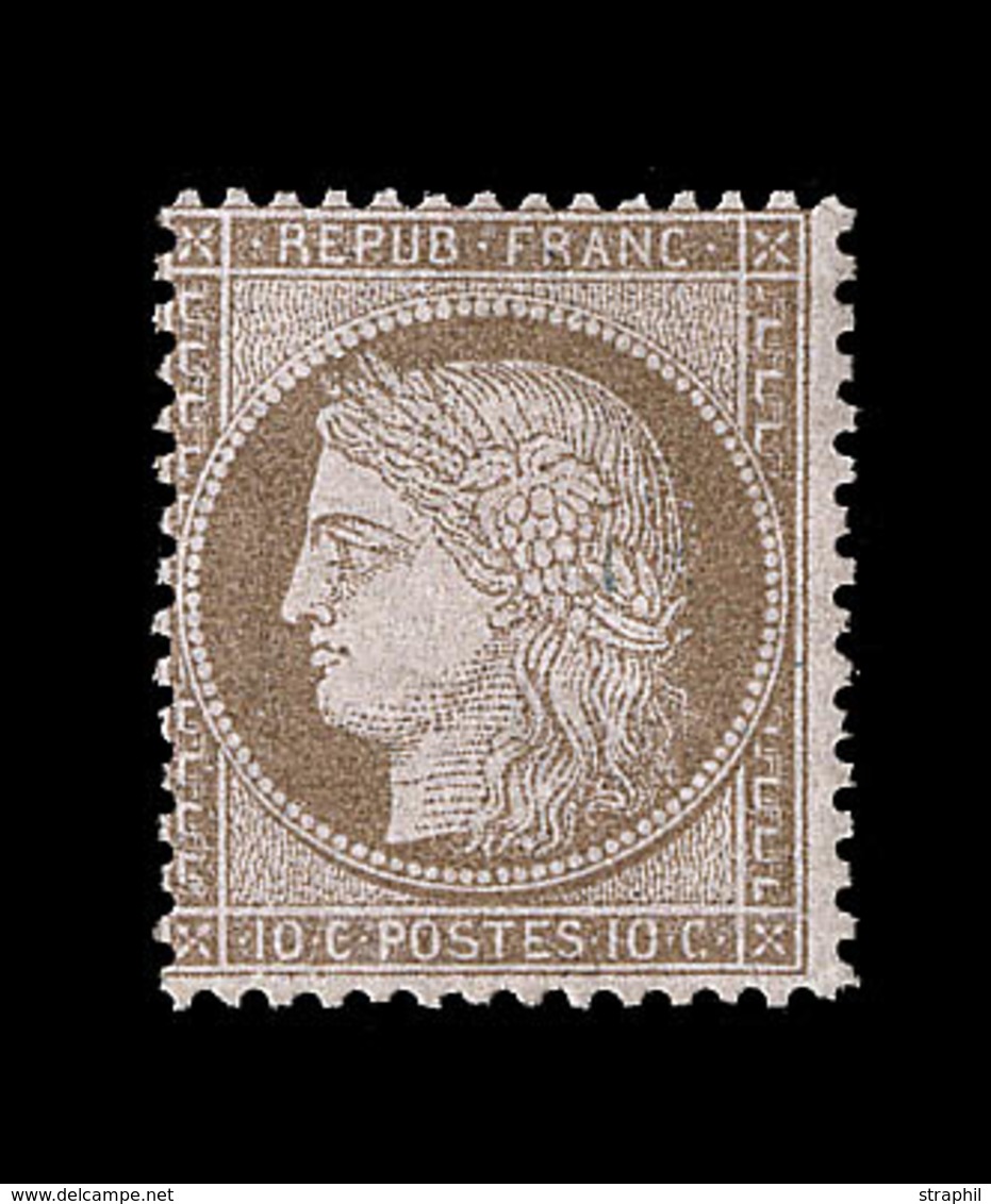 ** CERES III ème REPUBLIQUE - ** - N°58 - 10c Brun S/rose - TB - 1871-1875 Cérès