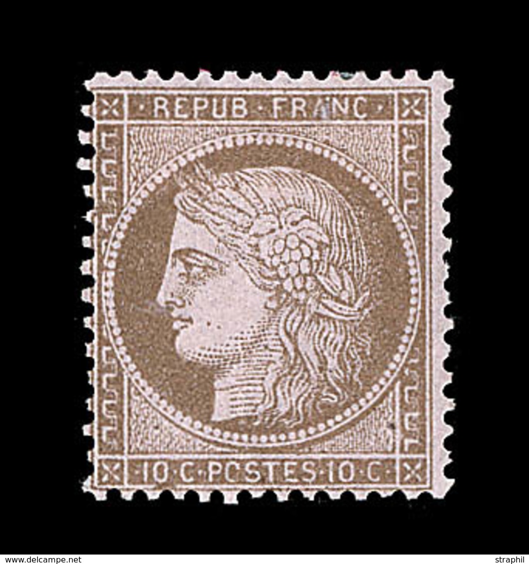 * CERES III ème REPUBLIQUE - * - N°58 - 10c Brun S/rose - TB - 1871-1875 Ceres
