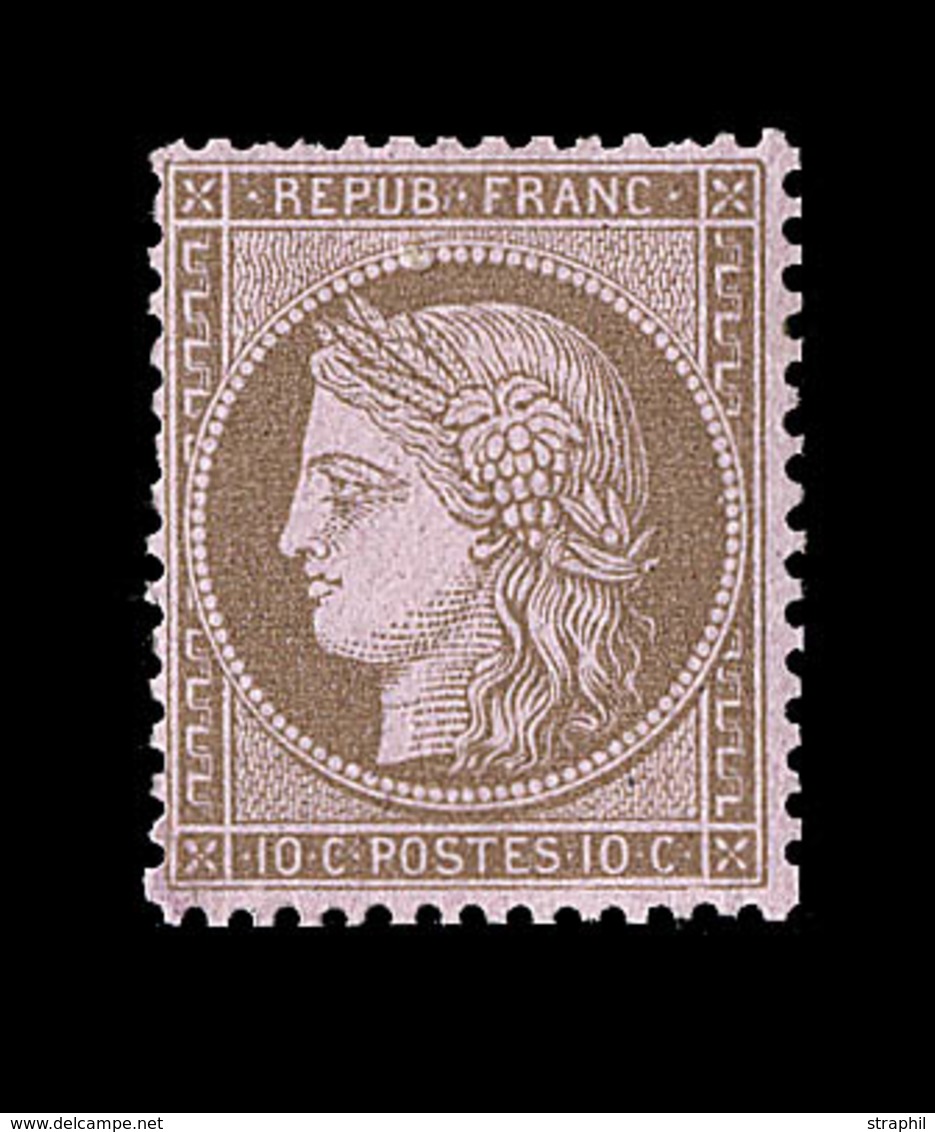 * CERES III ème REPUBLIQUE - * - N°58 - 10c Brun S/rose - TB - 1871-1875 Ceres