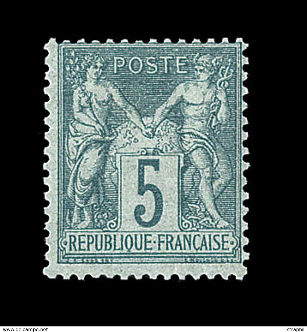 * TYPE SAGE - * - N°64 - 5c Vert - Signé Calves - TB - Cartes Postales Types Et TSC (avant 1995)