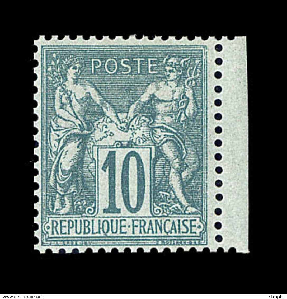 * TYPE SAGE - * - N°65 - 10c Vert - Petit BDF - Signé A. Brun - TB - Cartes Postales Types Et TSC (avant 1995)