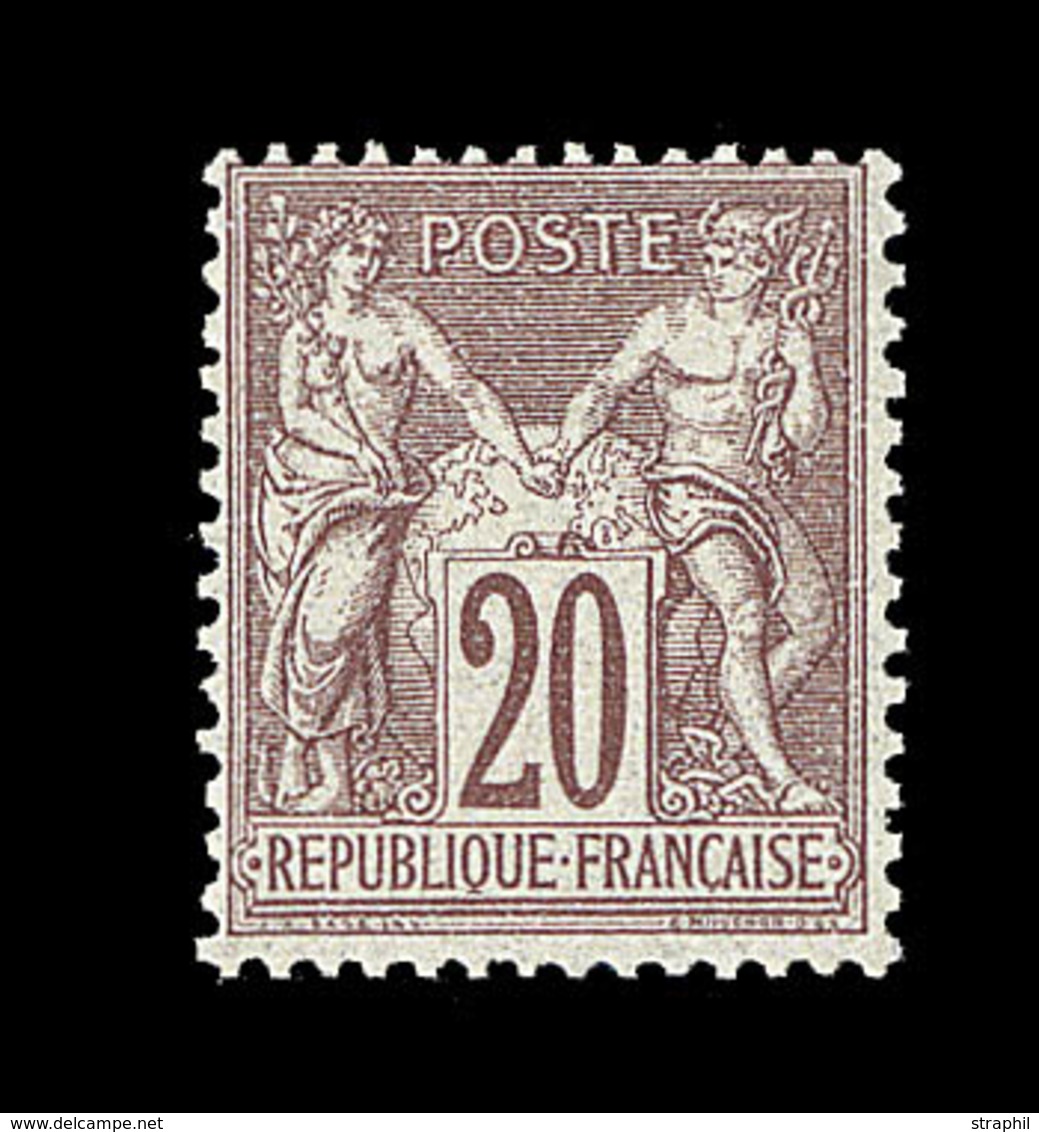 * TYPE SAGE - * - N°67 - 20c Brun Lilas - Signé - TB - Cartes Postales Types Et TSC (avant 1995)