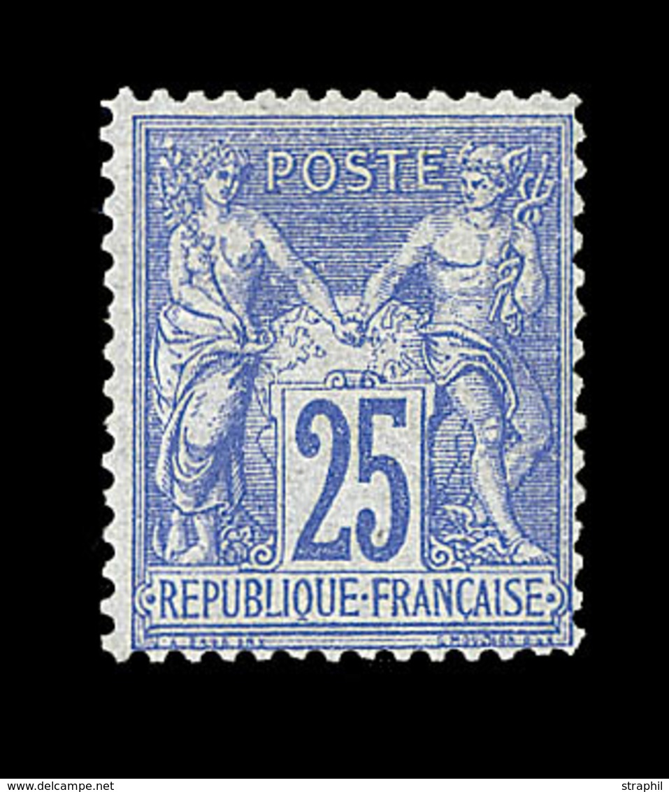 * TYPE SAGE - * - N°68 - 25c Outremer - Signé Bühler - B/TB - Cartes Postales Types Et TSC (avant 1995)