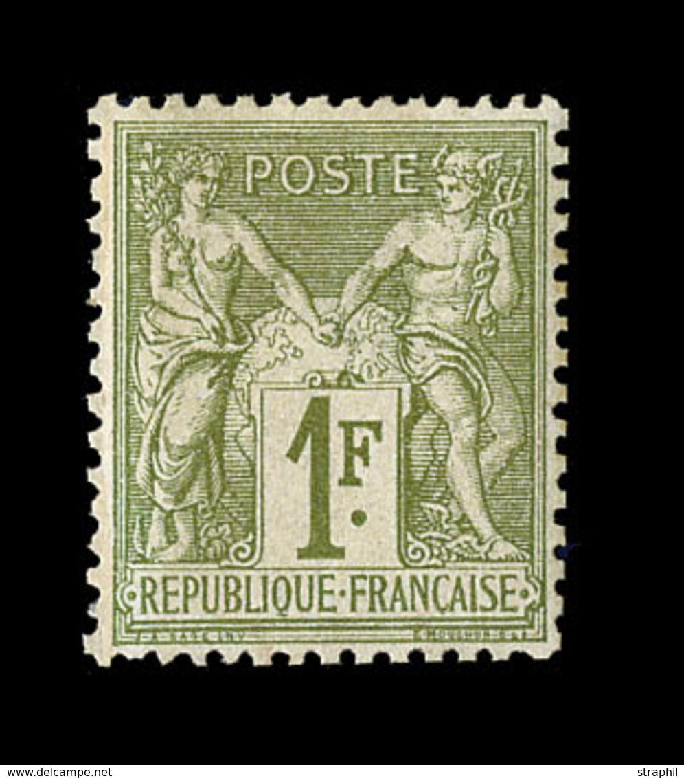 * TYPE SAGE - * - N°72 - 1F Olive - TB Centrage - TB - Cartes Postales Types Et TSC (avant 1995)